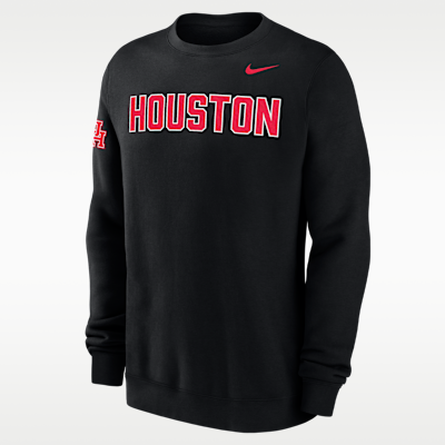 Houston Club Fleece Men's Nike College Crew-Neck Sweatshirt. Nike.com